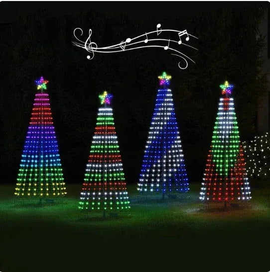 Multi Color LED Animated Outdoor Christmas Tree Lights - Viexta