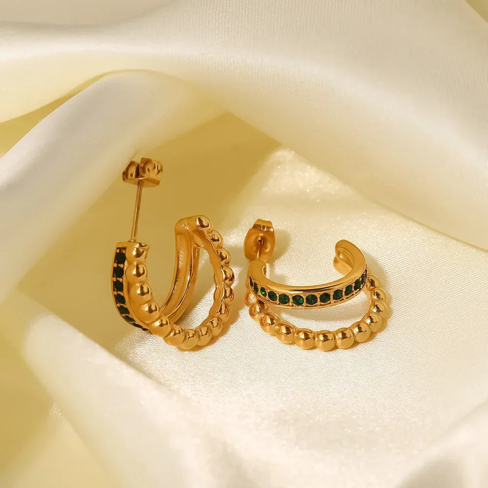 Versatile C- Shaped Double-layer Balls Hoops - Viexta