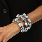 Irregular Resin Elastic Bracelet For Women