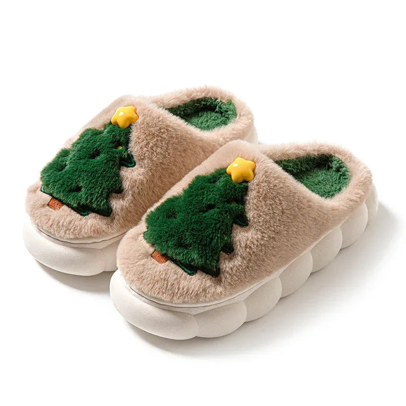 Christmas Tree Women's Home Slippers - Viexta
