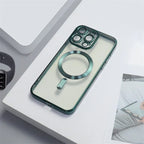 Electroplating CD Pattern Magnetic Suction Lens Protector iPhone case - Viexta