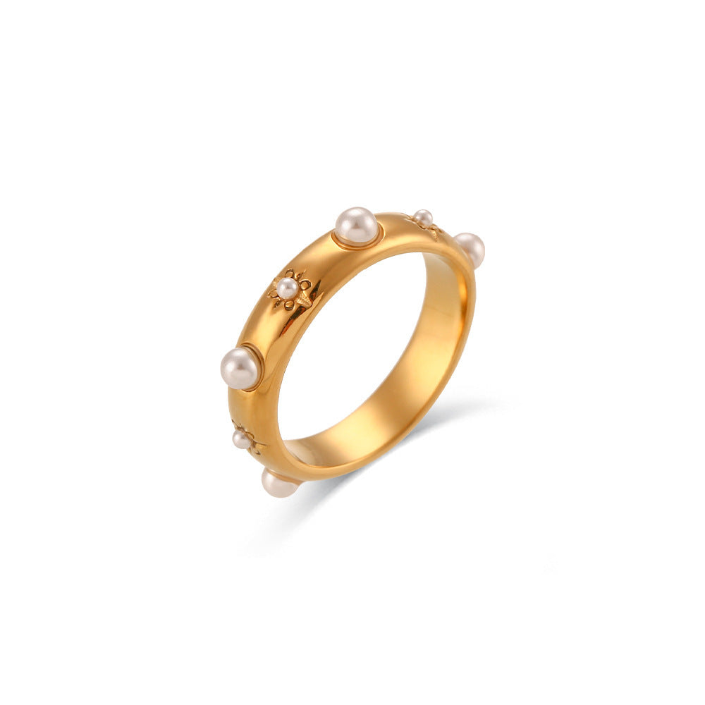 18k Luxury Temperament Flower Ring