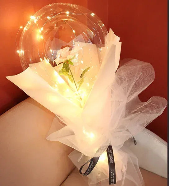 LED Luminous Balloon Rose Bouquet - Viexta