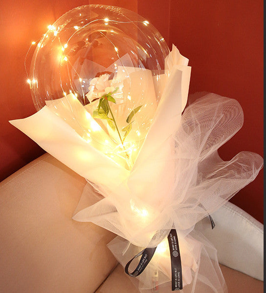 LED Luminous Balloon Rose Bouquet