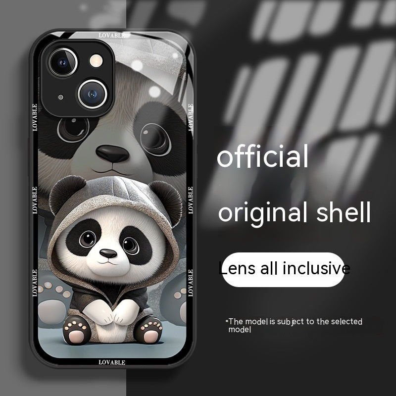 Panda Glass iPhone Case