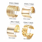 Semi-Circular Hollow C-Shape Bangle