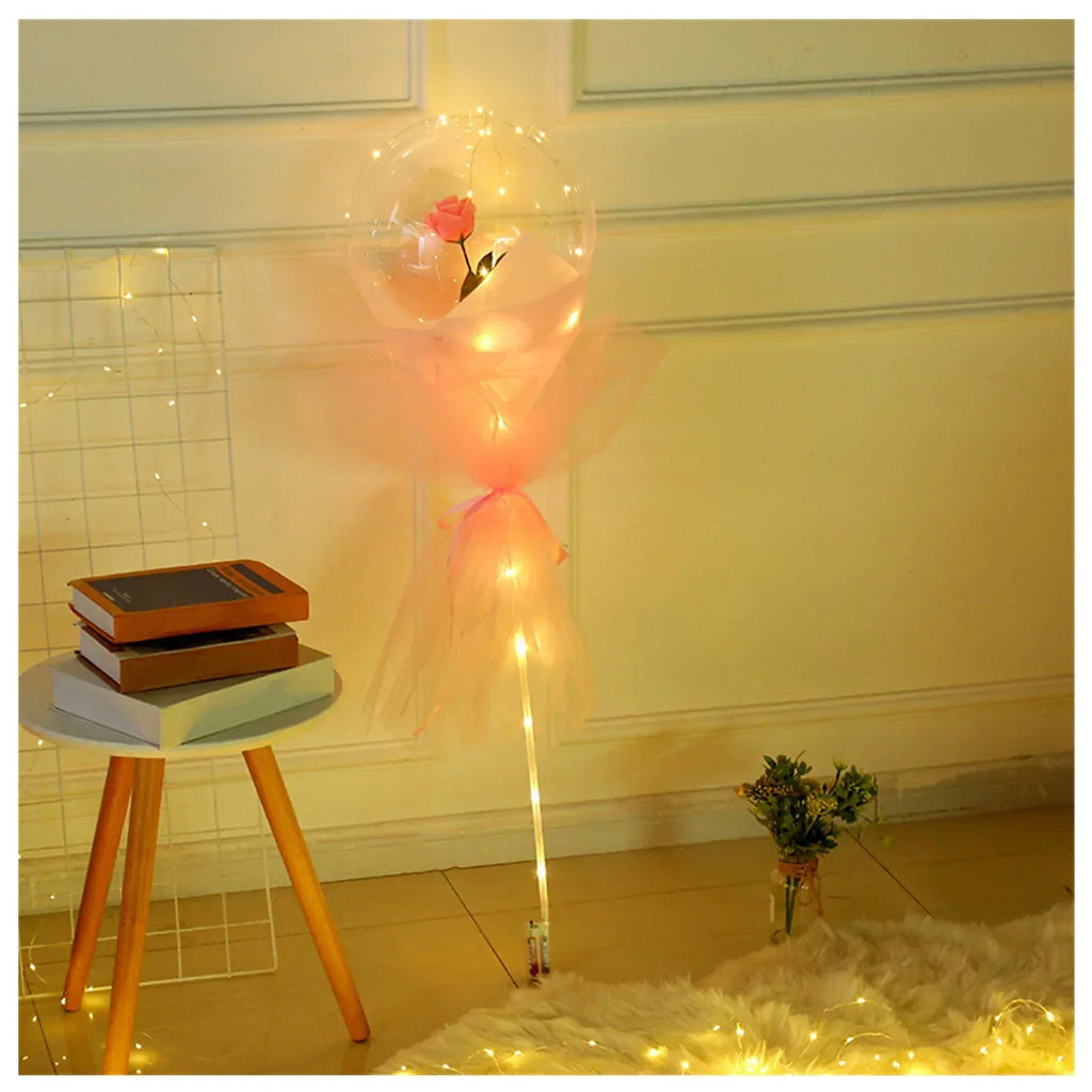 LED Luminous Balloon Rose Bouquet - Viexta