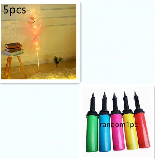 LED Luminous Balloon Rose Bouquet - Viexta
