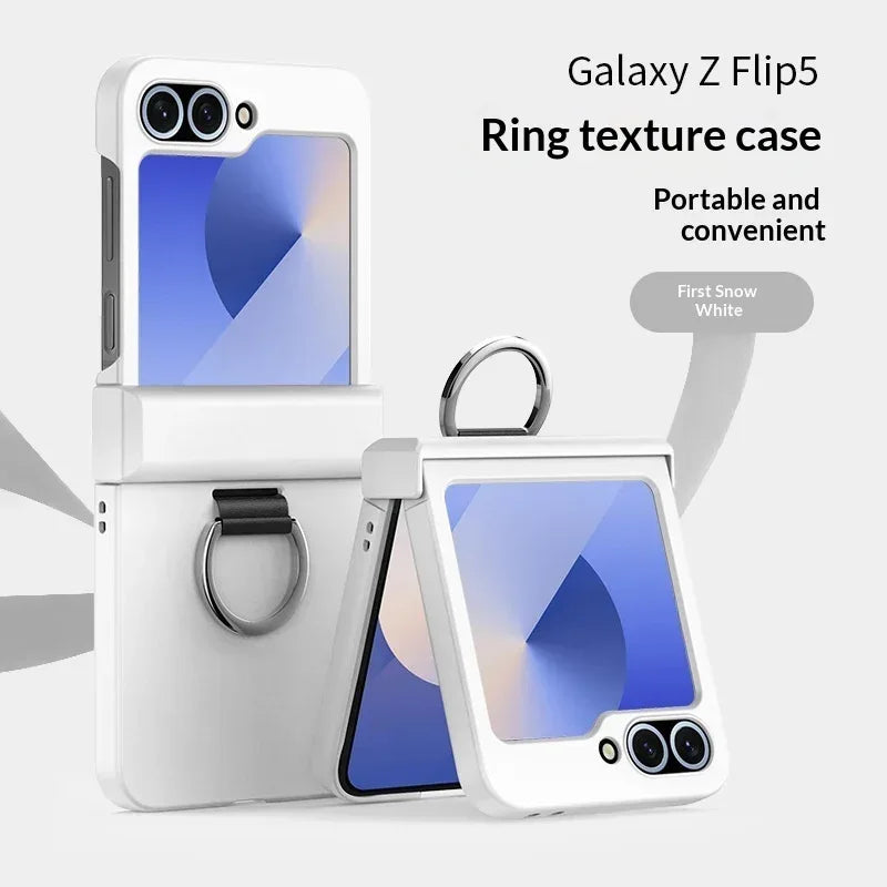 Foldable Ring Full Hinge Flip Phone Case - Viexta