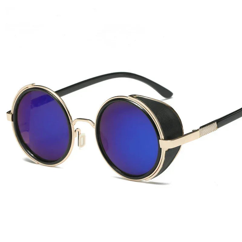 round-retro-uv-protection-sunglasses - Viexta