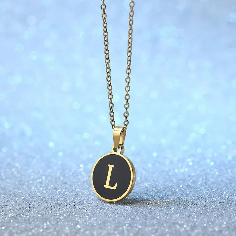 O-shaped Chain Letter Necklace - Viexta