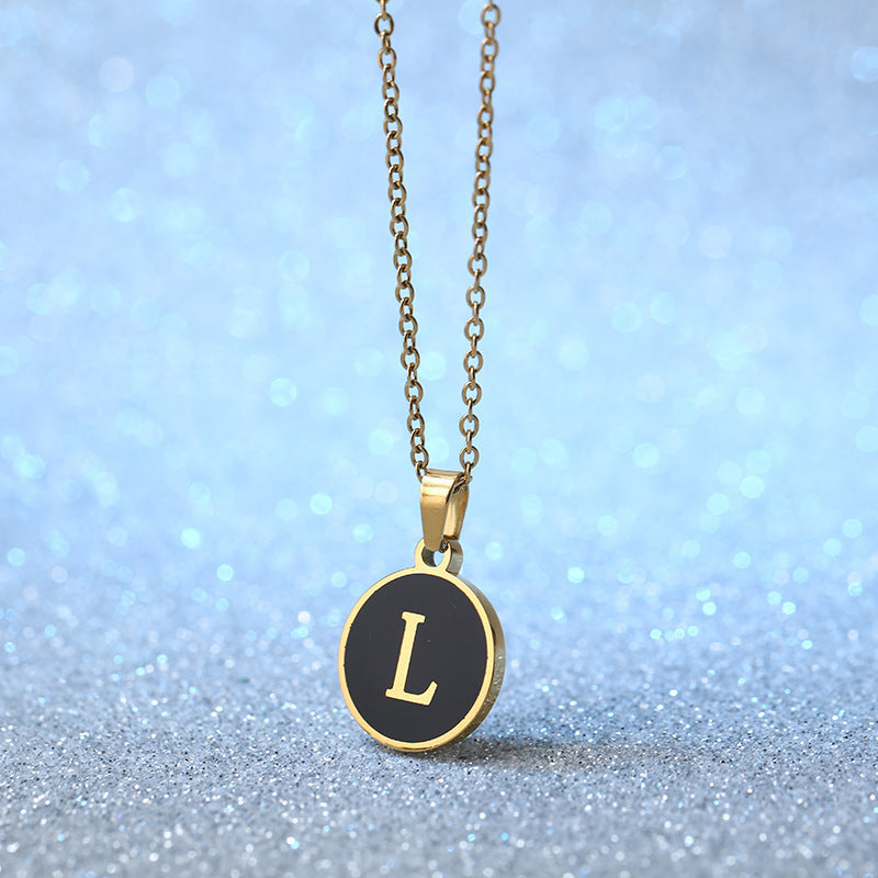 O-shaped Chain Letter Necklace