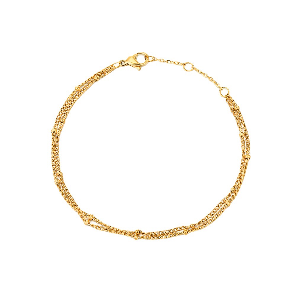 Electroplated Round Bead Stainless Steel For Women