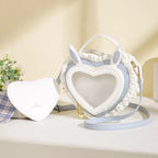Rabbit Ear Peach Heart Handbag - Viexta