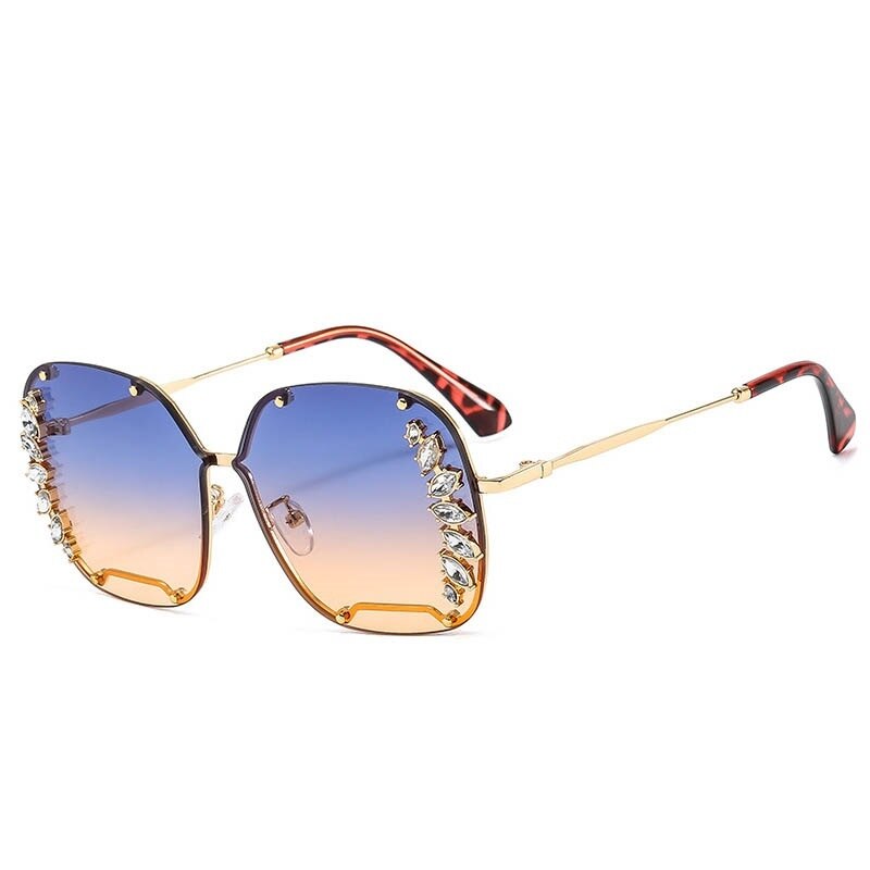 Luxury Oversized Rhinestones Sunglasses