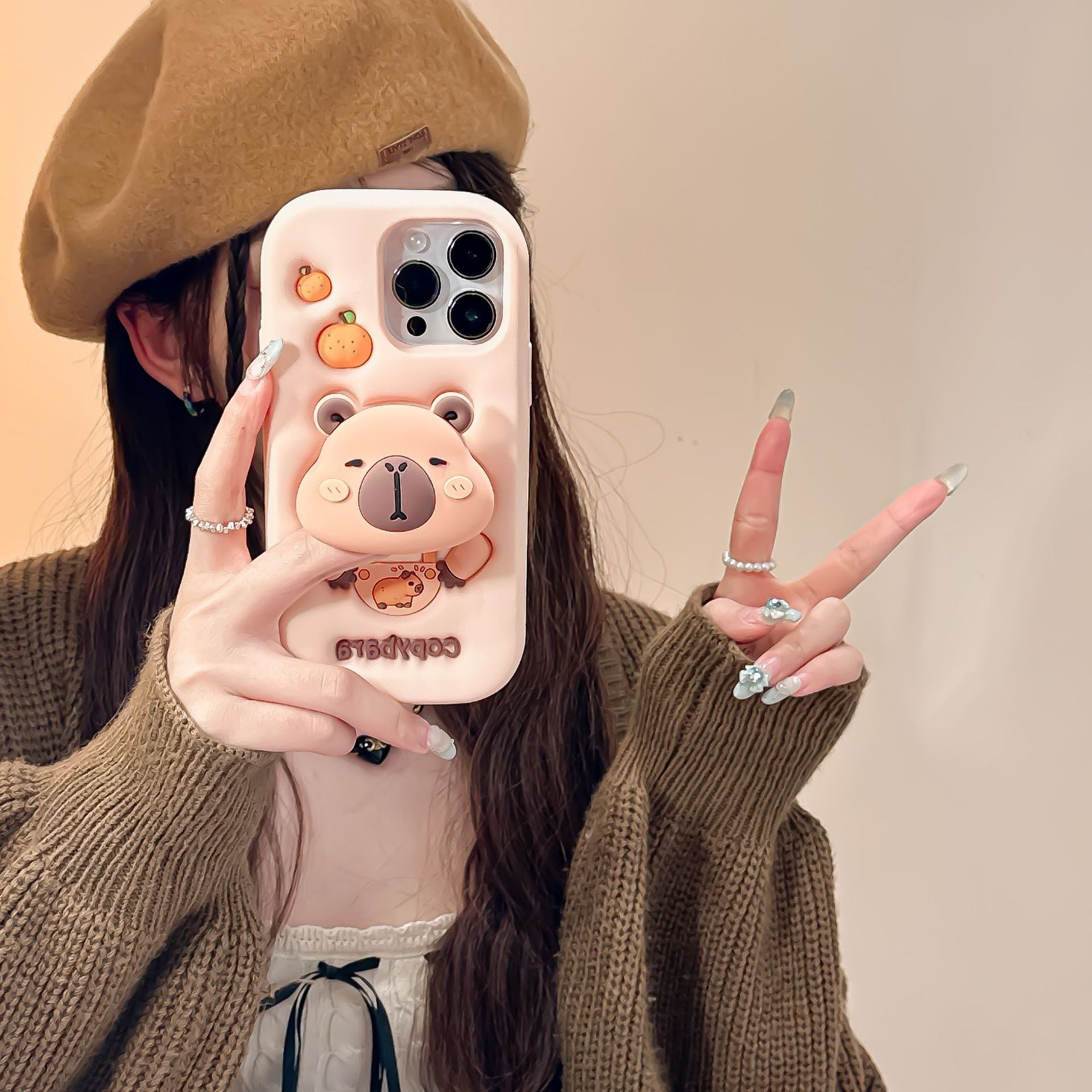 Capybara Stretchable Bracket iPhone Case