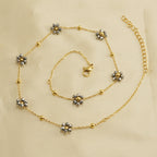 Floral Stainless Steel Bracelet for Women