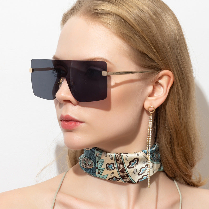 New Fashion Large Square Sunglasses Women Trend Gradient Sunglasses Men Sunglasses