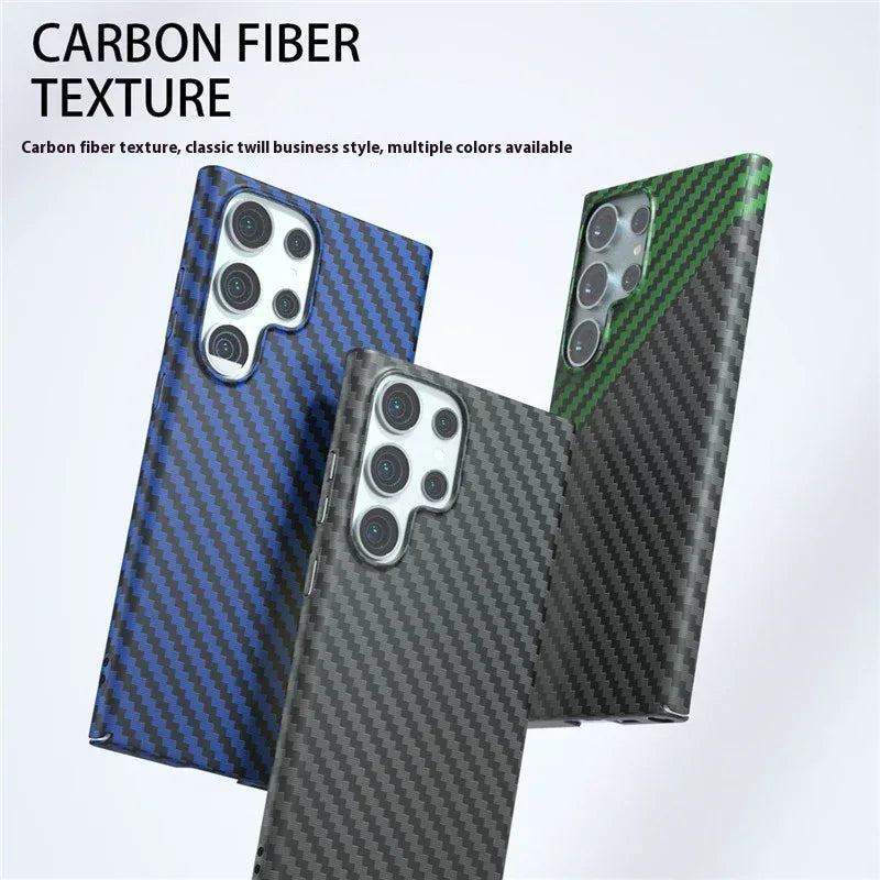 Carbon Fiber Hard Shell Samsung S Series Phone Case - Viexta