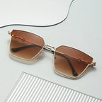 Small Frame Metal Hip Hop Sunglasses - Viexta