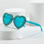 Peach Heart Sunglasses For Women - Viexta
