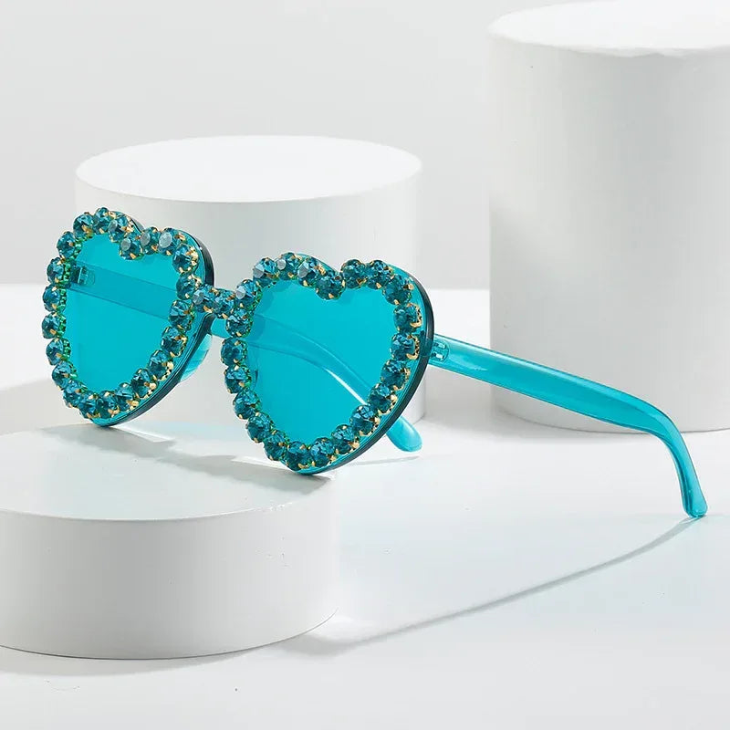 Peach Heart Sunglasses For Women - Viexta