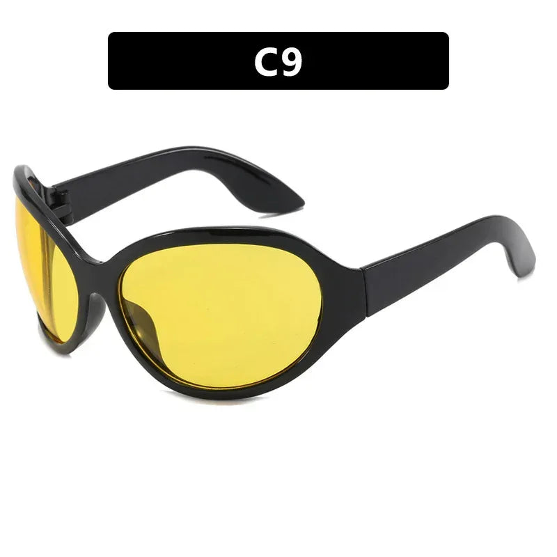 Large Rim Exaggerated Internet-famous Sunglasses - Viexta