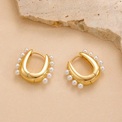 18k Women's Pearl Earrings