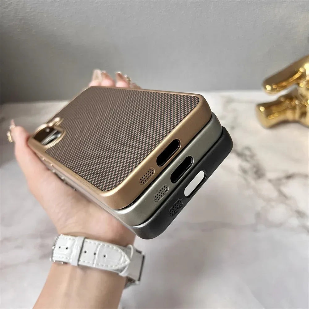 Carbon Fiber Texture Magnetic Suction Samsung case - Viexta