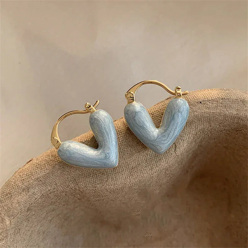 heart-pendant-drop-earrings - Viexta