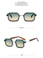 Hip Hop Small Square Box Exquisite Sun Glasses - Viexta