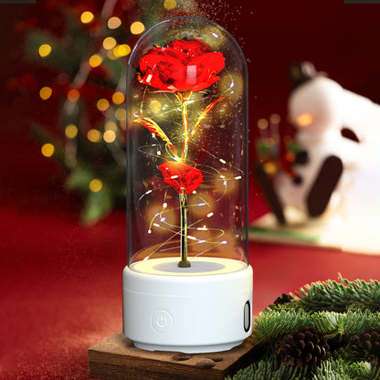 2 In 1 Rose LED Light with Bluetooth Speaker