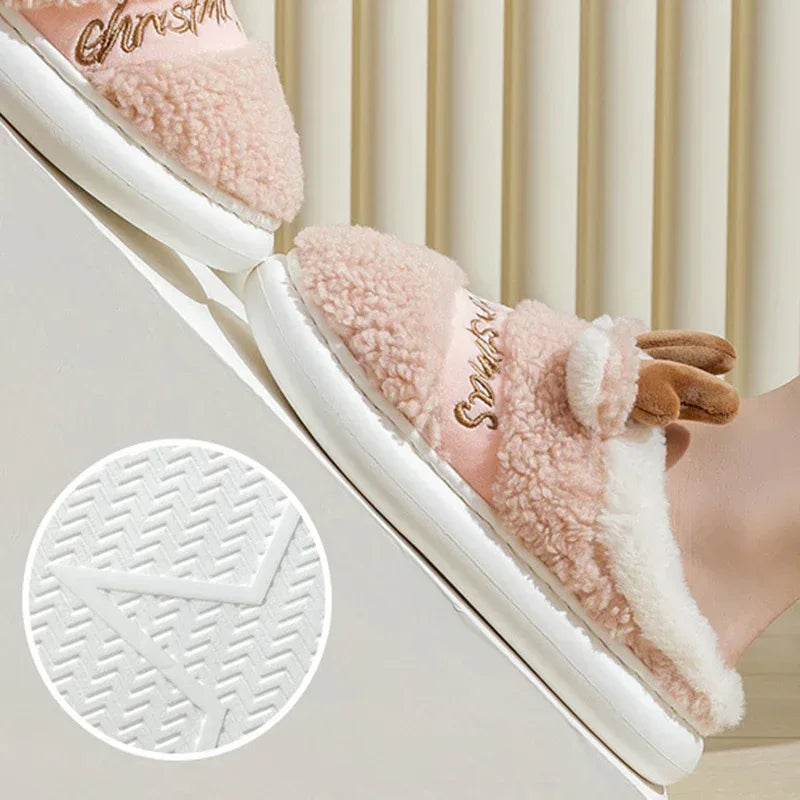 Christmas Shoes Winter Home Slippers - Viexta