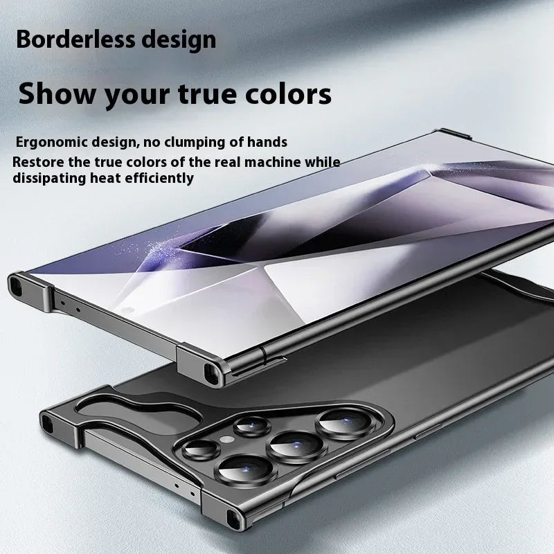 Metal Corner Pad Drop-resistant Frameless Samsung Galaxy S series Cover - Viexta