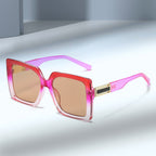 Square-shaped Gradient Oversized Sunglasses
