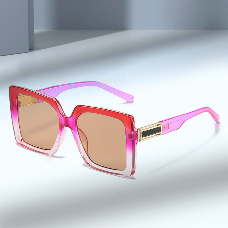 Square-shaped Gradient Oversized Sunglasses