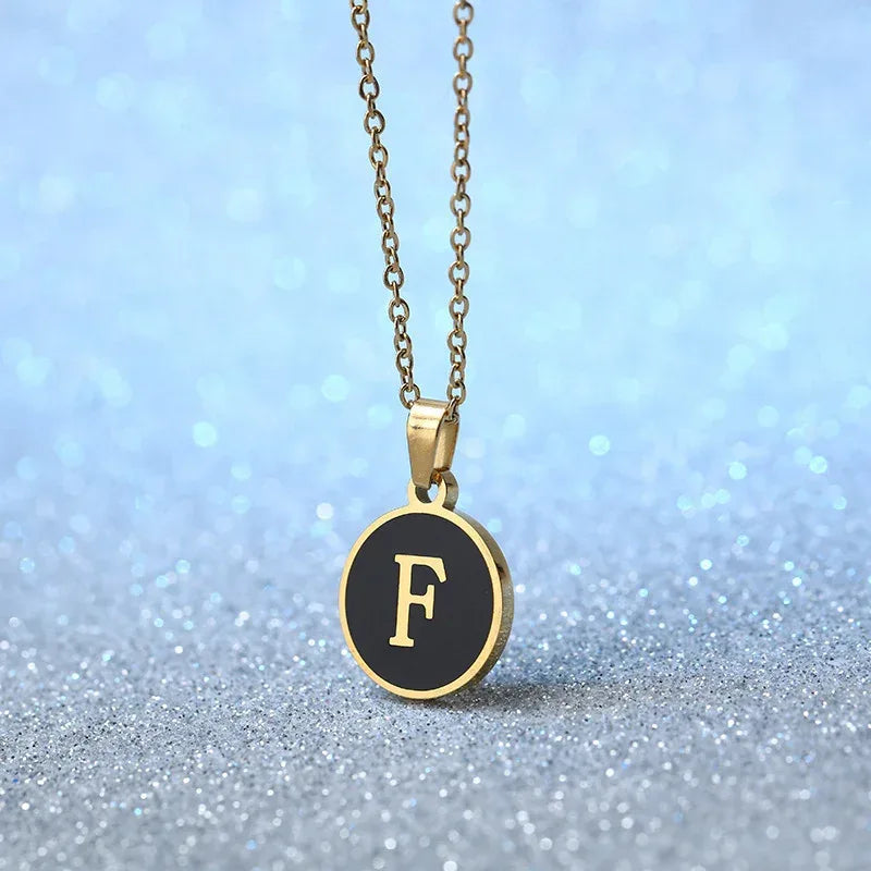 O-shaped Chain Letter Necklace - Viexta