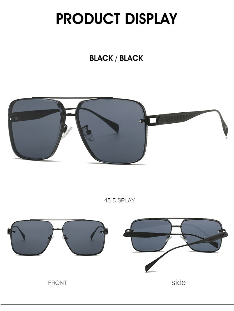 Casual Fashion Metal Frame Sun Glasses