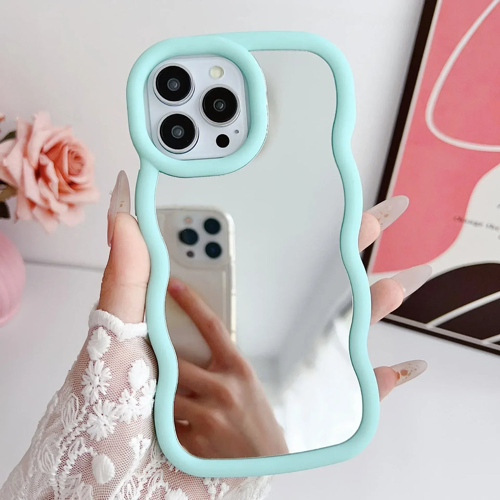 Silicone Niche Cloud Wave iPhone Case - Viexta
