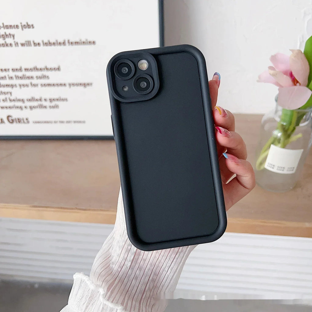 solid-color-frosted-redmi-phone-case - Viexta
