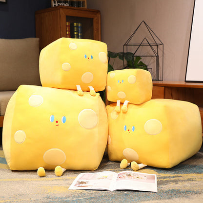 Children's Cube Butter And Cheese Pillow Plush Toys