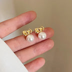 Retro Hong Kong Golden Versatile Earrings - Viexta