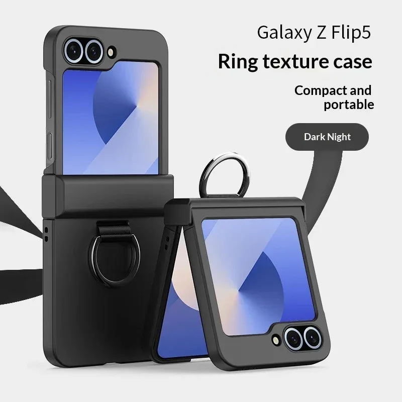 Foldable Ring Full Hinge Flip Phone Case - Viexta