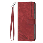 Leather Case Skin Frosted Striped Card Wallet iPhone case