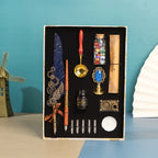 Vintage Feather pen & mirror gift hamper - Viexta