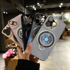 Frosted Rotating Gyro Magnetic iPhone Case - Viexta