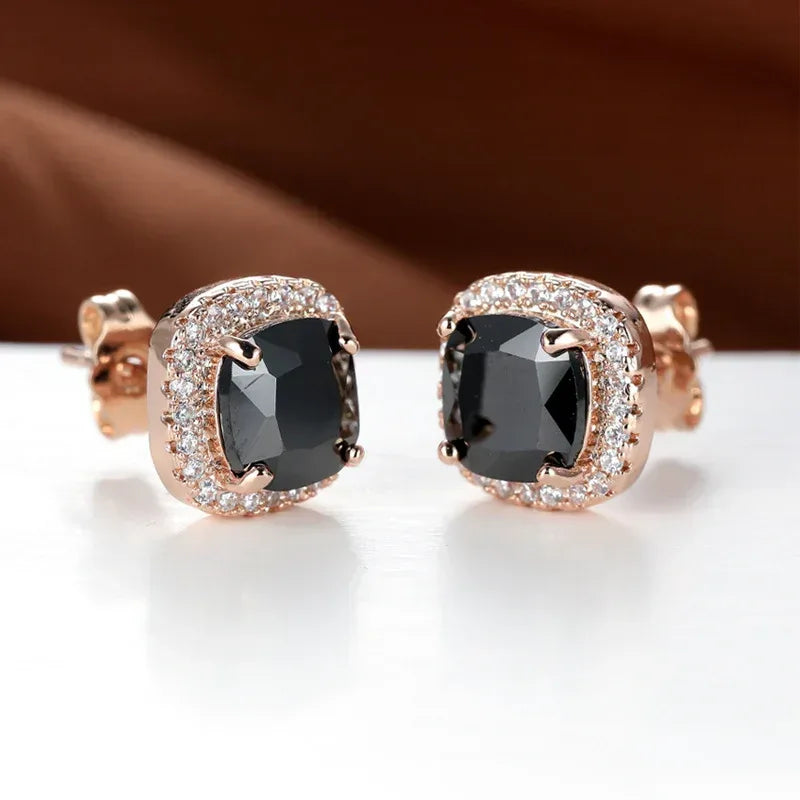 Korean-style Zircon Stud Earrings - Viexta