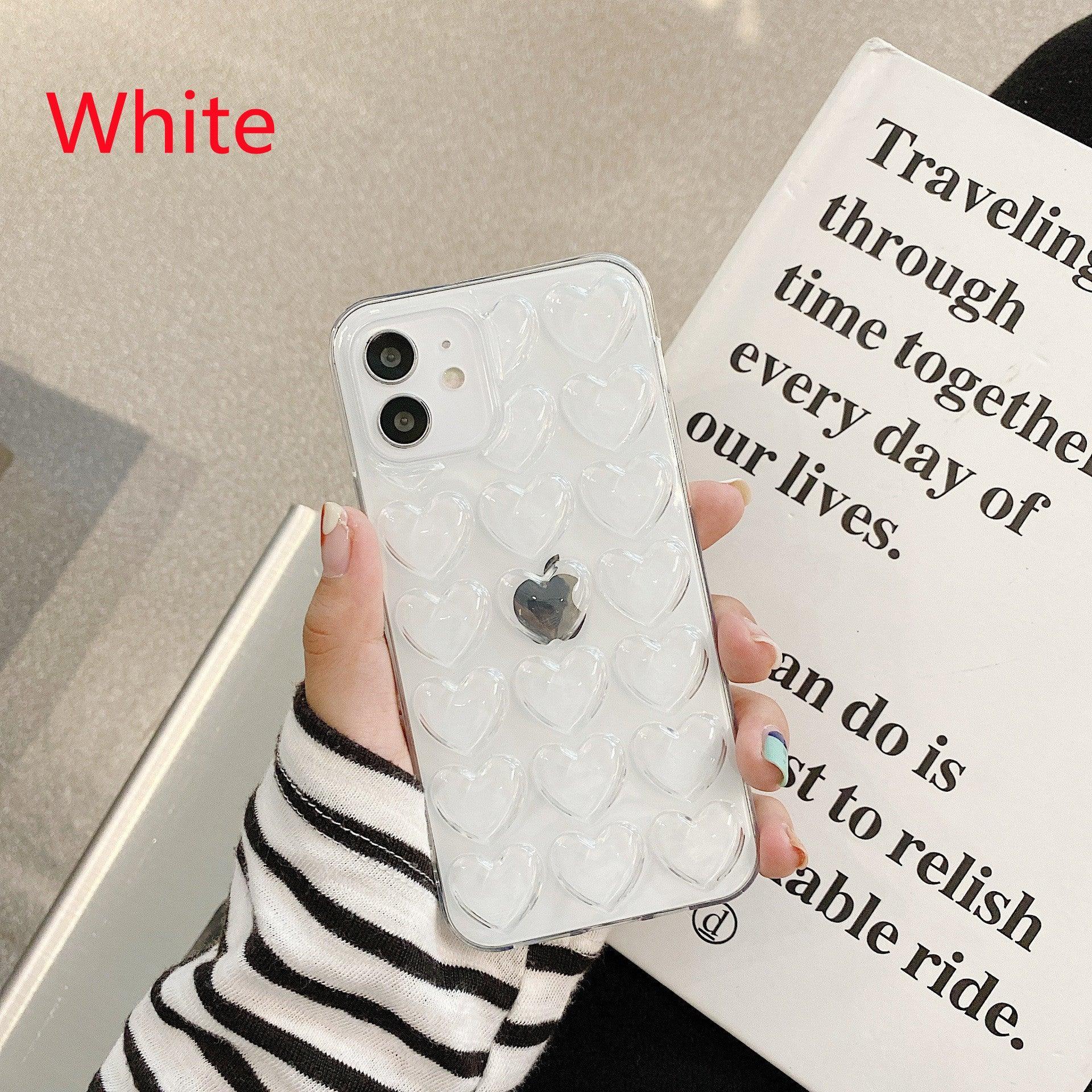 Peach Heart Silicone Lanyard Phone Case for IPhone - Viexta