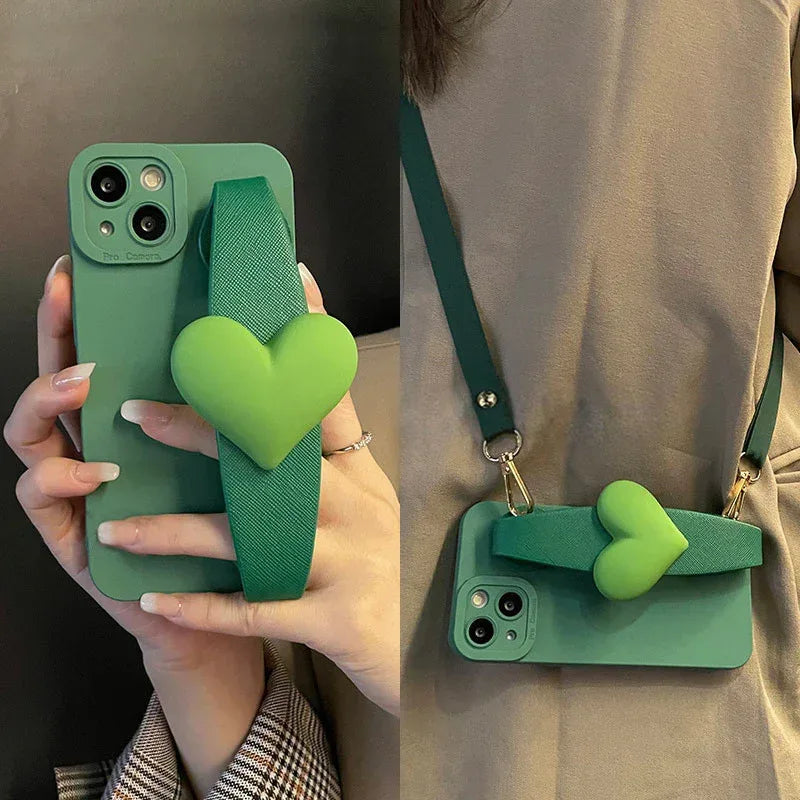 Fashion Minimalist iPhone Case Crossbody Strap Protector - Viexta