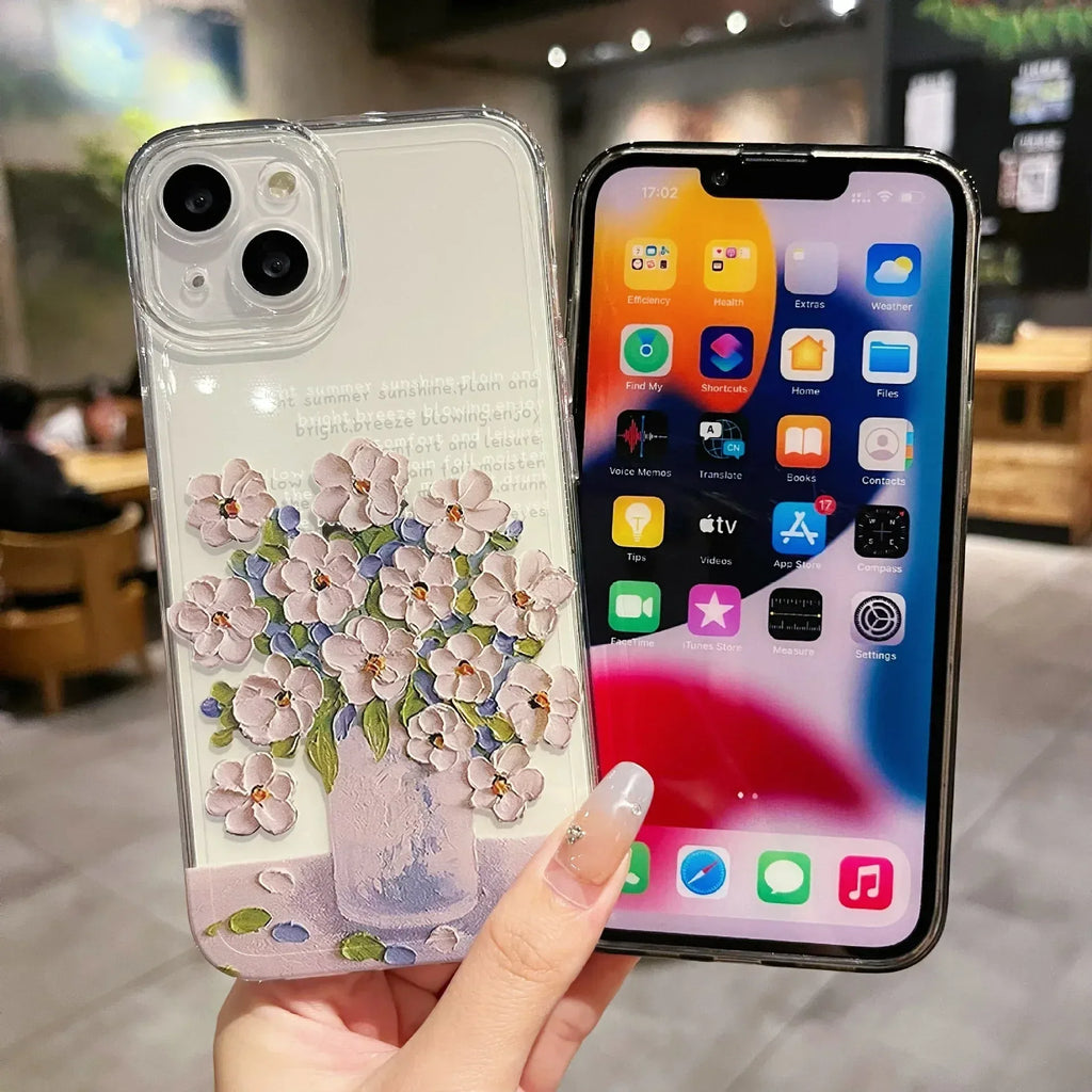 Little Flower Transparent Protective iPhone Case - Viexta